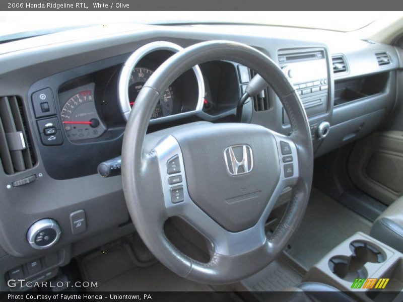 White / Olive 2006 Honda Ridgeline RTL
