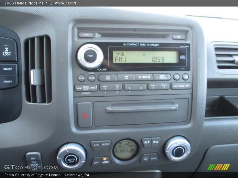White / Olive 2006 Honda Ridgeline RTL