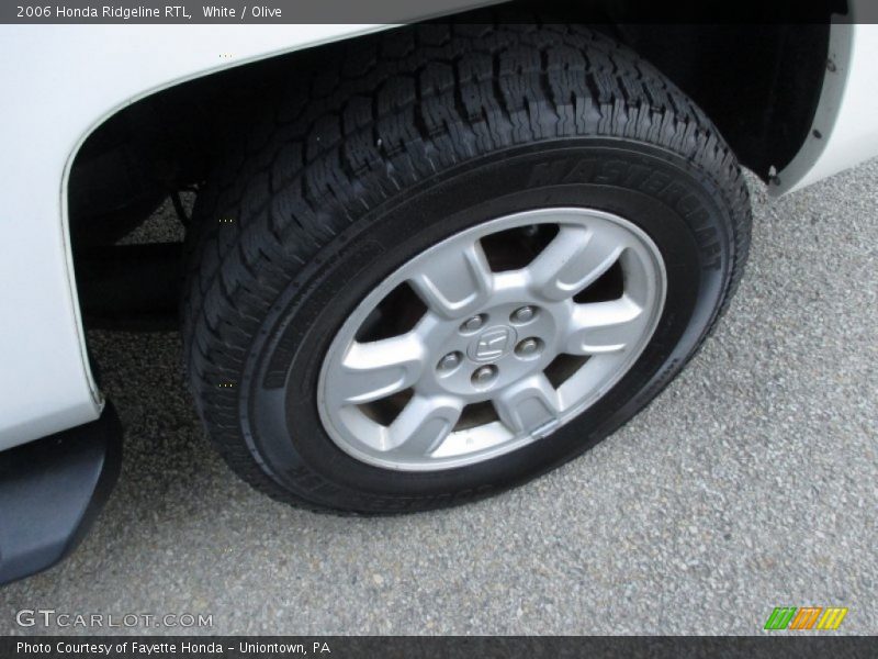 White / Olive 2006 Honda Ridgeline RTL