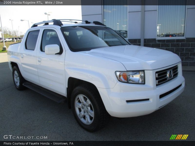White / Olive 2006 Honda Ridgeline RTL