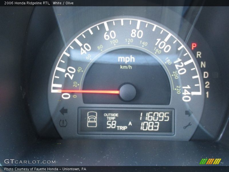 White / Olive 2006 Honda Ridgeline RTL