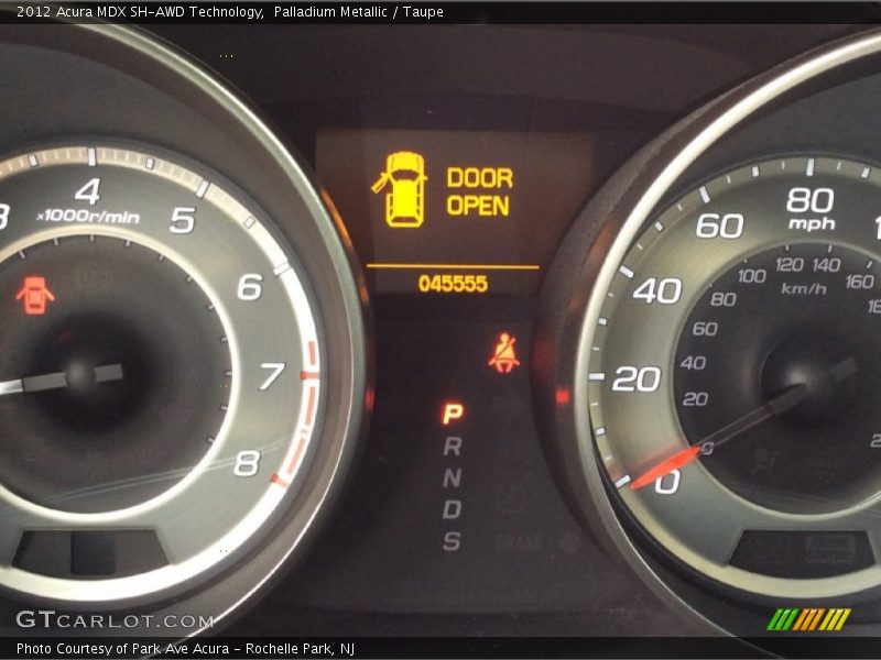 Palladium Metallic / Taupe 2012 Acura MDX SH-AWD Technology