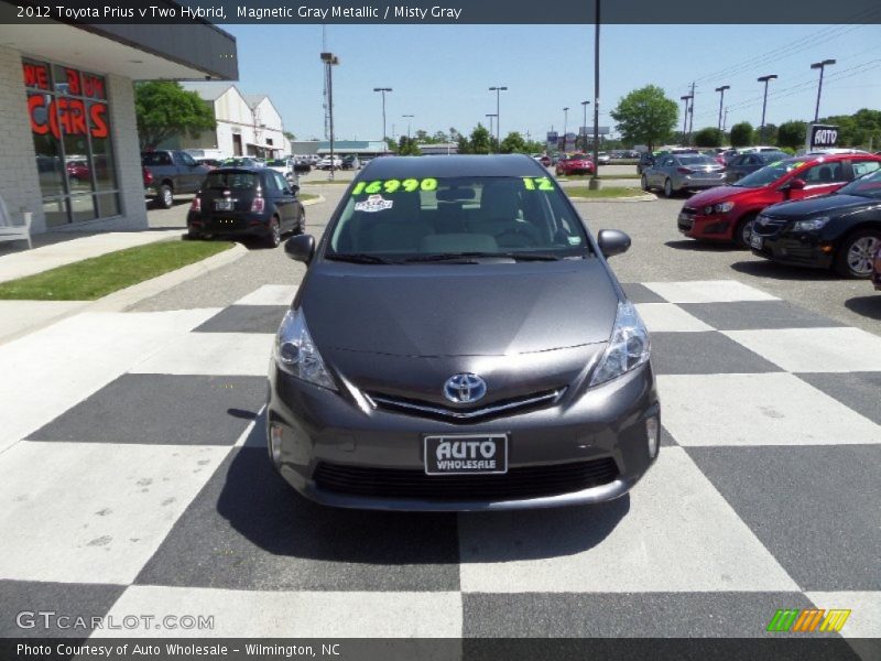 Magnetic Gray Metallic / Misty Gray 2012 Toyota Prius v Two Hybrid