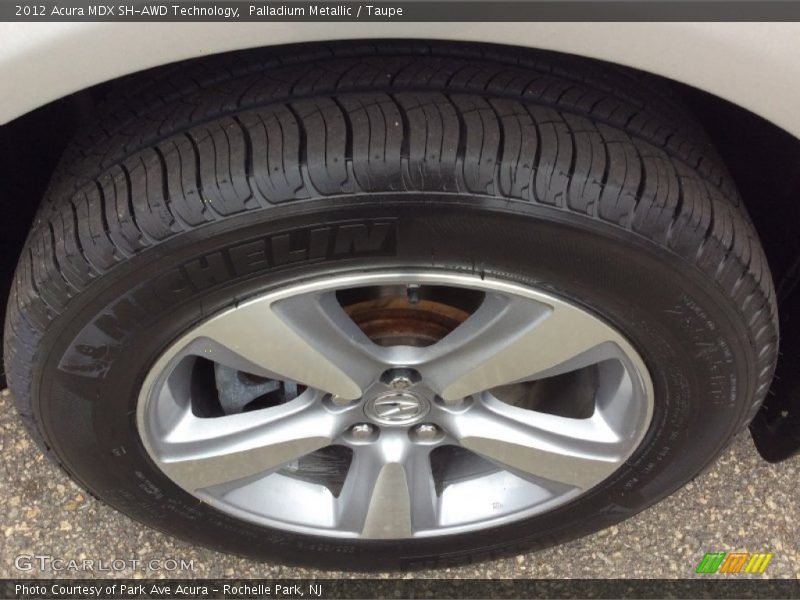 Palladium Metallic / Taupe 2012 Acura MDX SH-AWD Technology