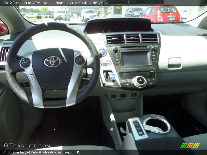 Magnetic Gray Metallic / Misty Gray 2012 Toyota Prius v Two Hybrid