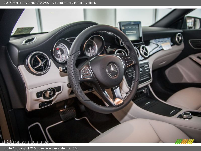 Mountain Grey Metallic / Black 2015 Mercedes-Benz CLA 250