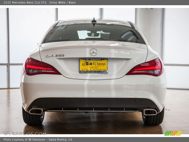 Cirrus White / Black 2015 Mercedes-Benz CLA 250