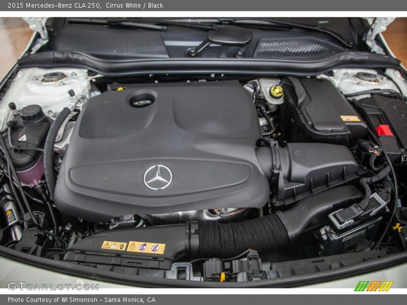 Cirrus White / Black 2015 Mercedes-Benz CLA 250
