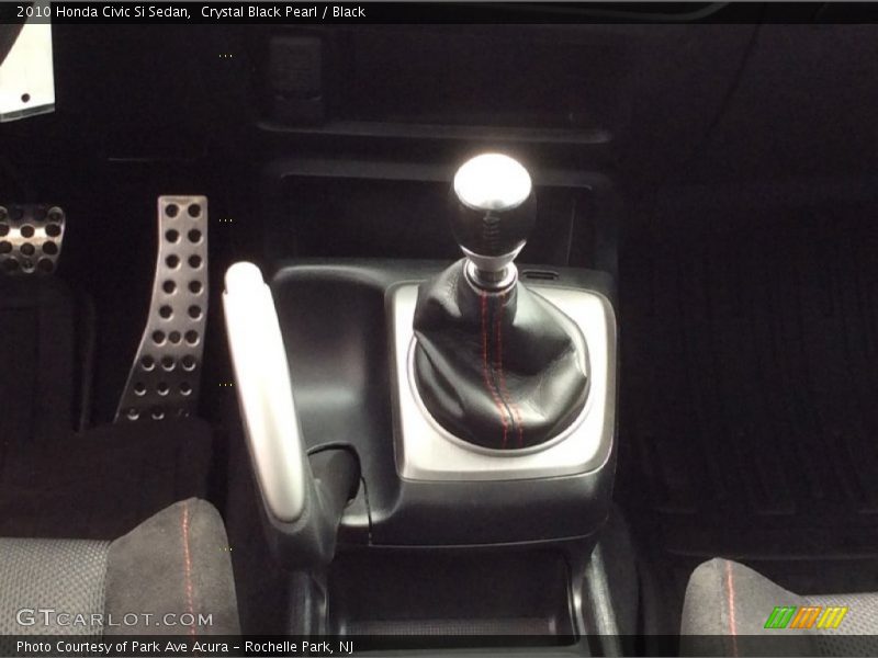 Crystal Black Pearl / Black 2010 Honda Civic Si Sedan