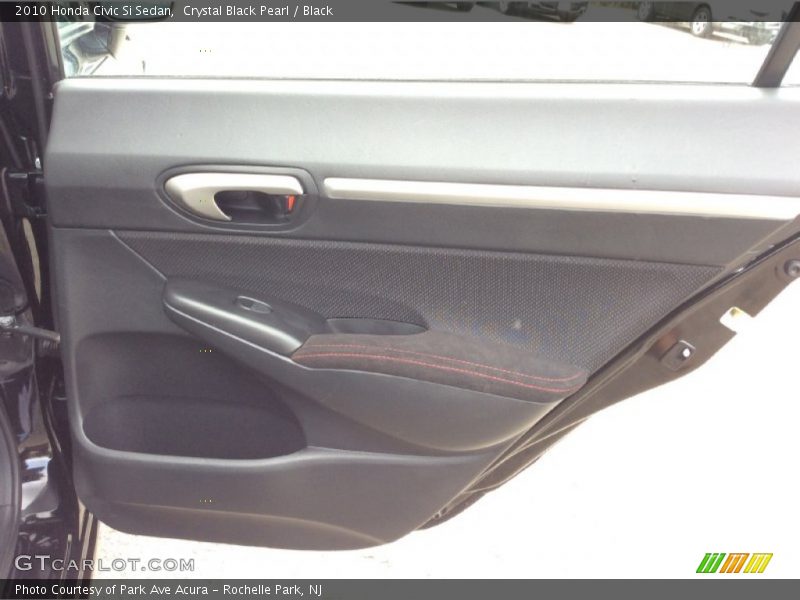 Crystal Black Pearl / Black 2010 Honda Civic Si Sedan