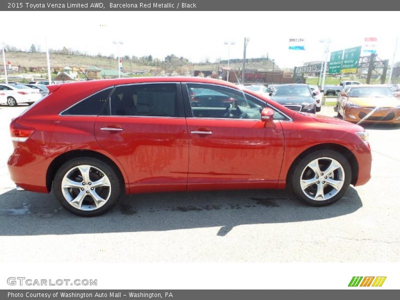 Barcelona Red Metallic / Black 2015 Toyota Venza Limited AWD