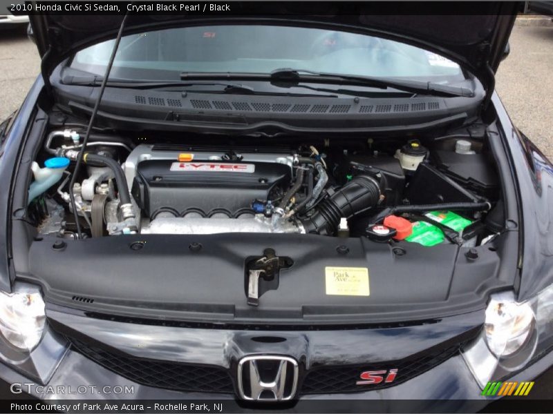 Crystal Black Pearl / Black 2010 Honda Civic Si Sedan