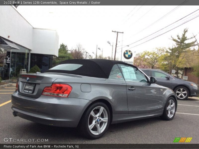 Space Grey Metallic / Oyster 2012 BMW 1 Series 128i Convertible