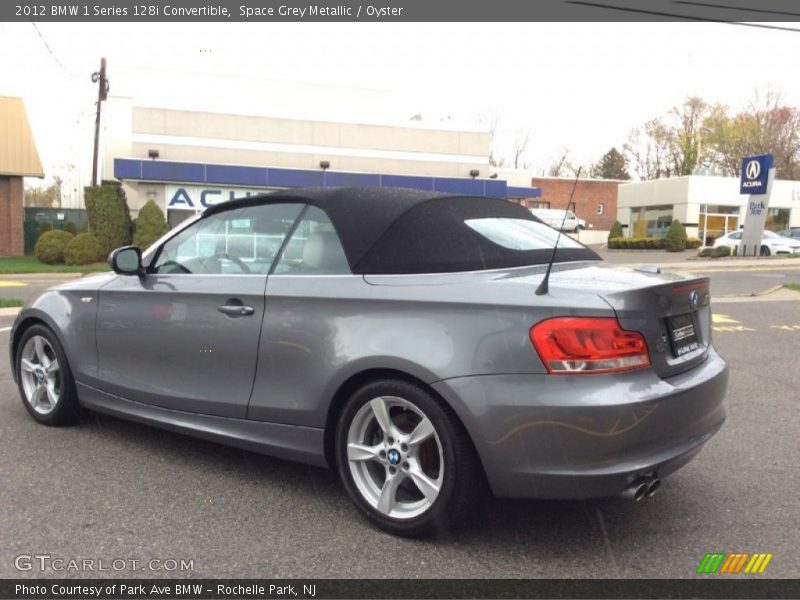 Space Grey Metallic / Oyster 2012 BMW 1 Series 128i Convertible