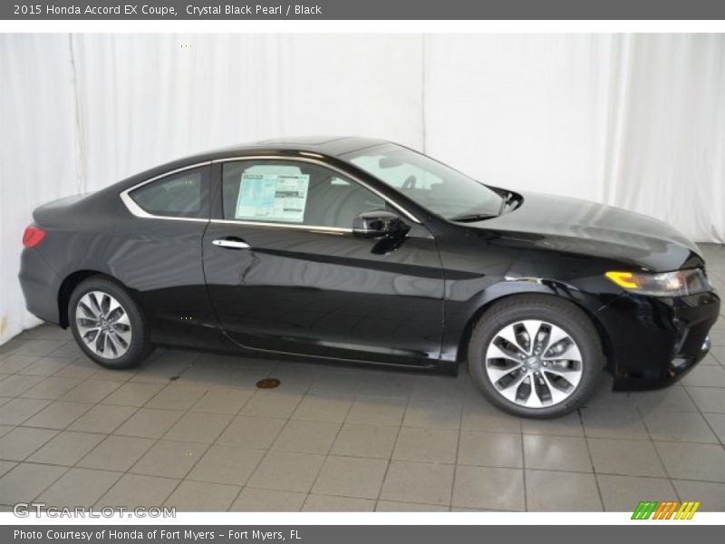 Crystal Black Pearl / Black 2015 Honda Accord EX Coupe