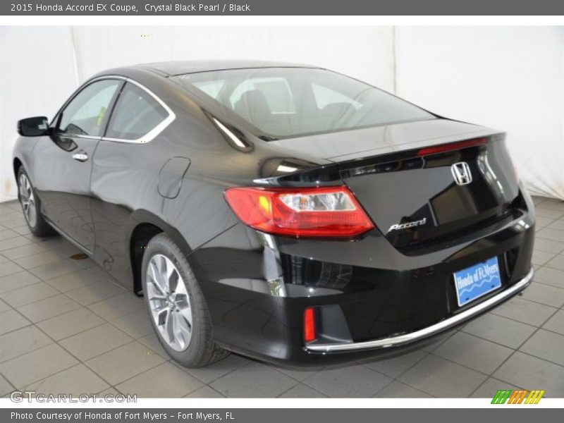 Crystal Black Pearl / Black 2015 Honda Accord EX Coupe