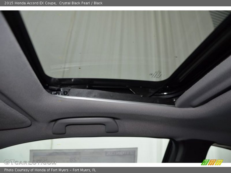 Crystal Black Pearl / Black 2015 Honda Accord EX Coupe