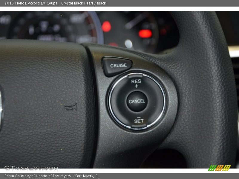 Crystal Black Pearl / Black 2015 Honda Accord EX Coupe