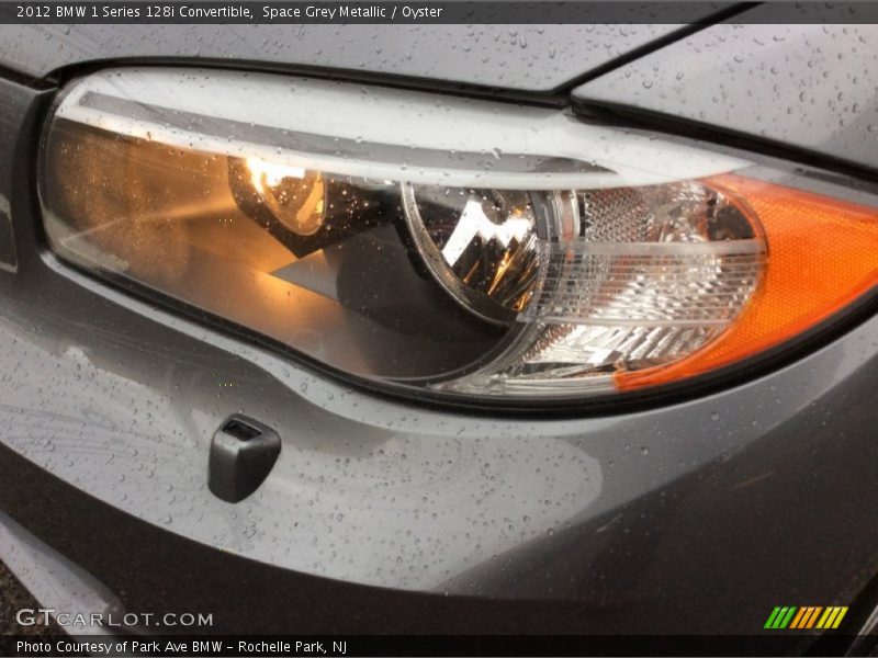 Space Grey Metallic / Oyster 2012 BMW 1 Series 128i Convertible