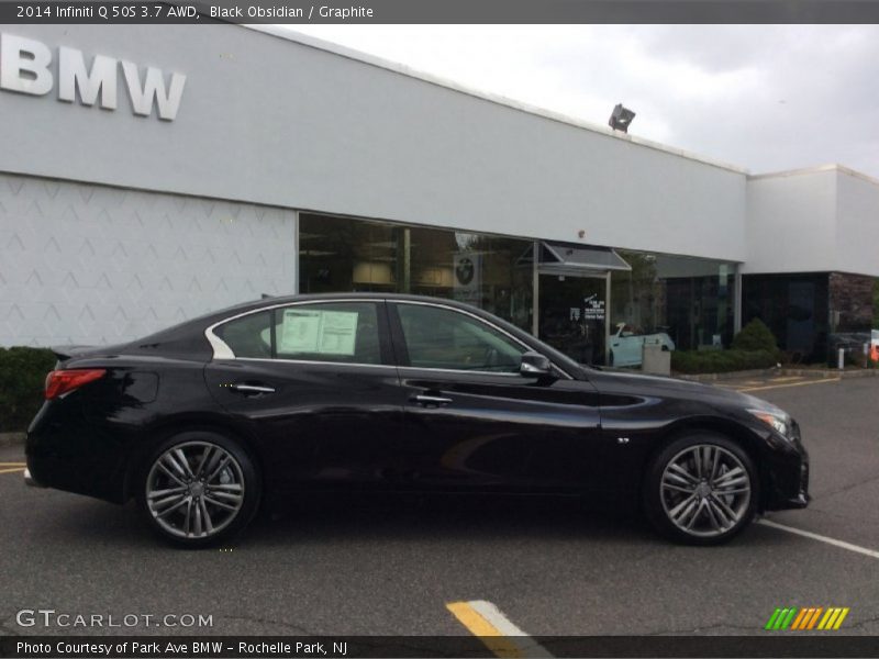 Black Obsidian / Graphite 2014 Infiniti Q 50S 3.7 AWD