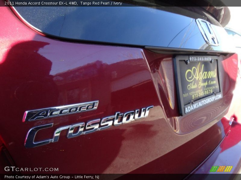 Tango Red Pearl / Ivory 2011 Honda Accord Crosstour EX-L 4WD