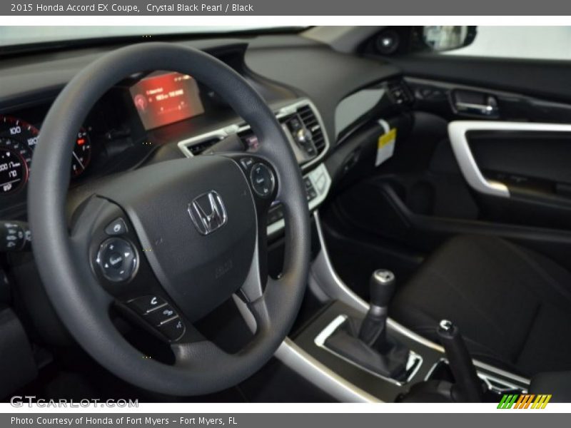 Crystal Black Pearl / Black 2015 Honda Accord EX Coupe
