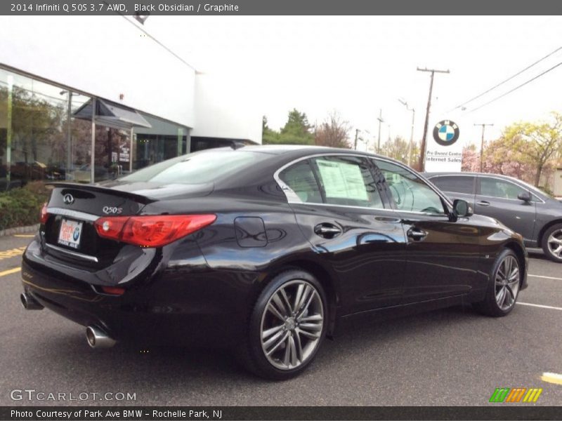 Black Obsidian / Graphite 2014 Infiniti Q 50S 3.7 AWD