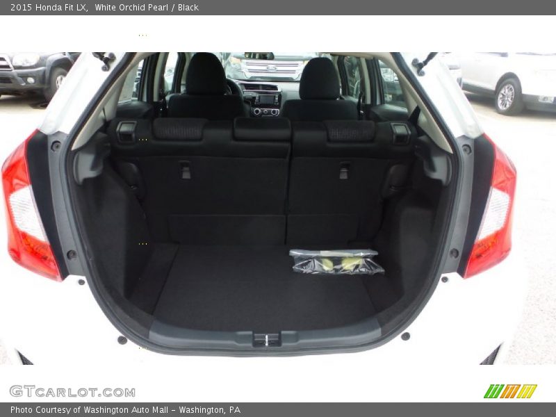 White Orchid Pearl / Black 2015 Honda Fit LX