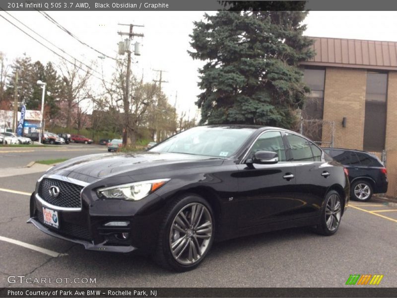 Black Obsidian / Graphite 2014 Infiniti Q 50S 3.7 AWD