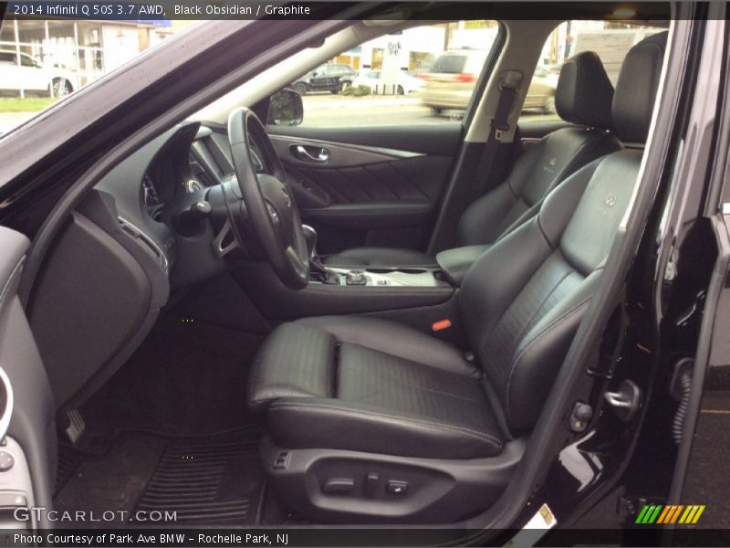 Black Obsidian / Graphite 2014 Infiniti Q 50S 3.7 AWD