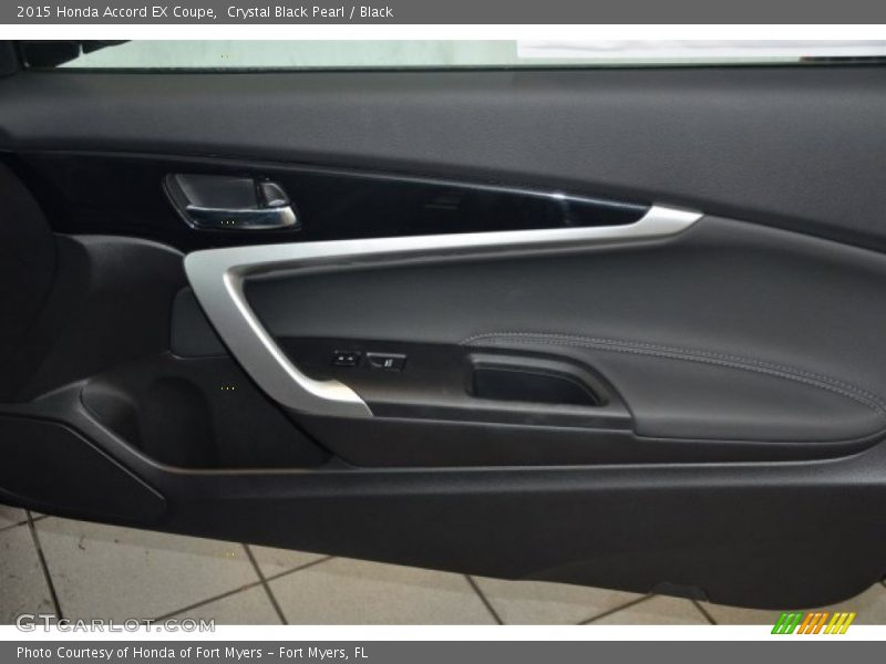 Crystal Black Pearl / Black 2015 Honda Accord EX Coupe