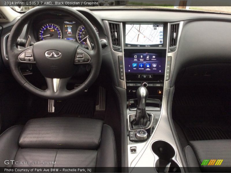 Black Obsidian / Graphite 2014 Infiniti Q 50S 3.7 AWD