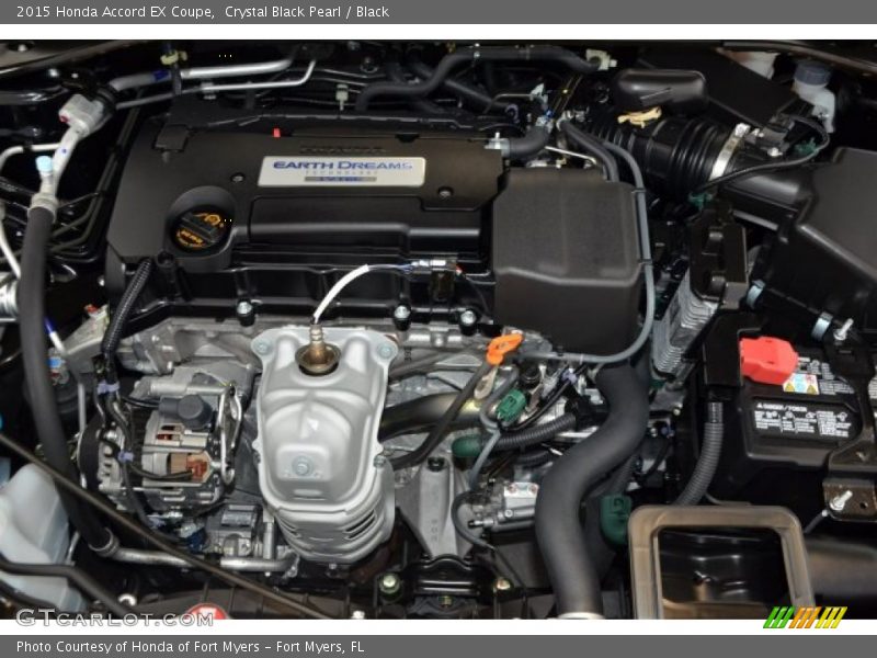 Crystal Black Pearl / Black 2015 Honda Accord EX Coupe