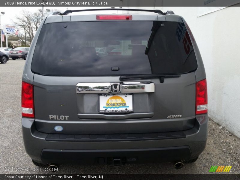 Nimbus Gray Metallic / Beige 2009 Honda Pilot EX-L 4WD