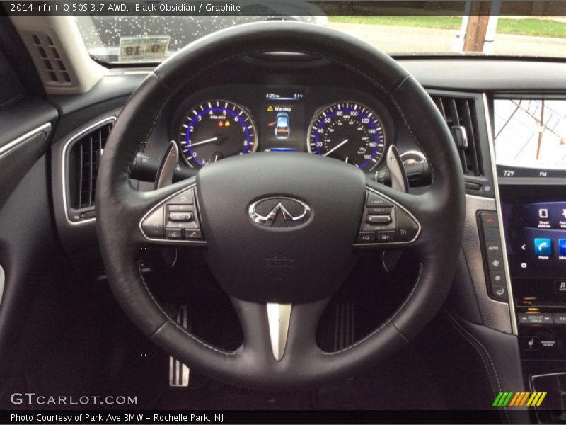 Black Obsidian / Graphite 2014 Infiniti Q 50S 3.7 AWD
