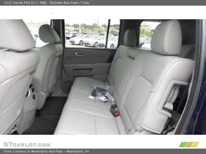 Obsidian Blue Pearl / Gray 2015 Honda Pilot EX-L 4WD