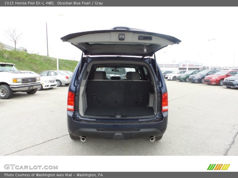 Obsidian Blue Pearl / Gray 2015 Honda Pilot EX-L 4WD