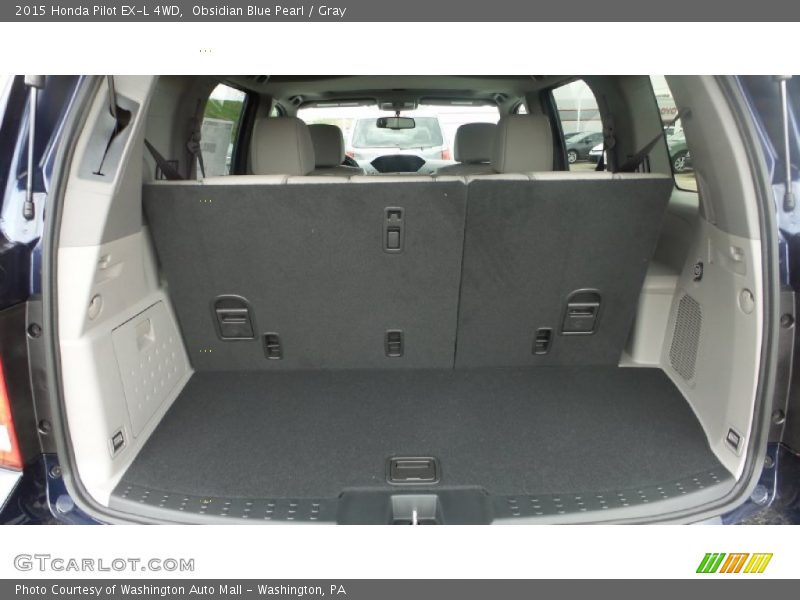 Obsidian Blue Pearl / Gray 2015 Honda Pilot EX-L 4WD