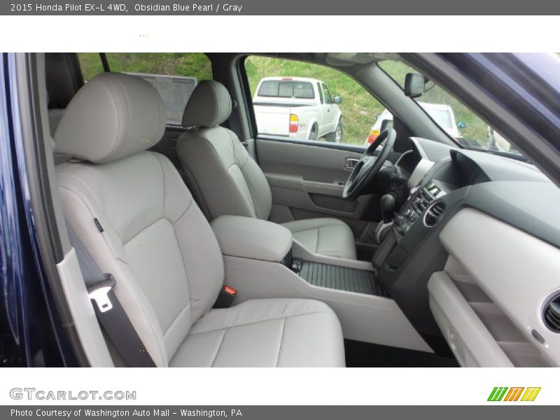 Obsidian Blue Pearl / Gray 2015 Honda Pilot EX-L 4WD