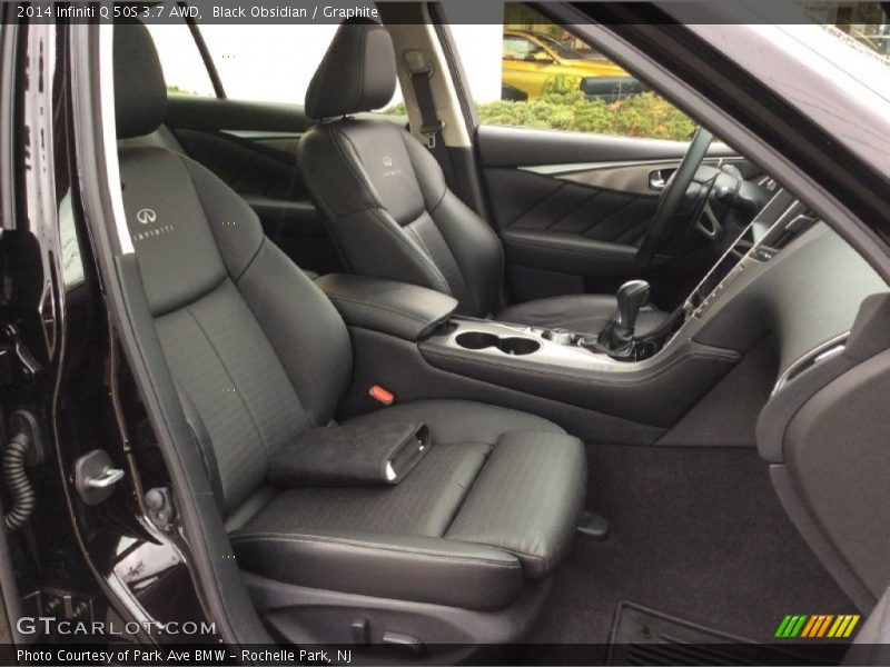 Black Obsidian / Graphite 2014 Infiniti Q 50S 3.7 AWD