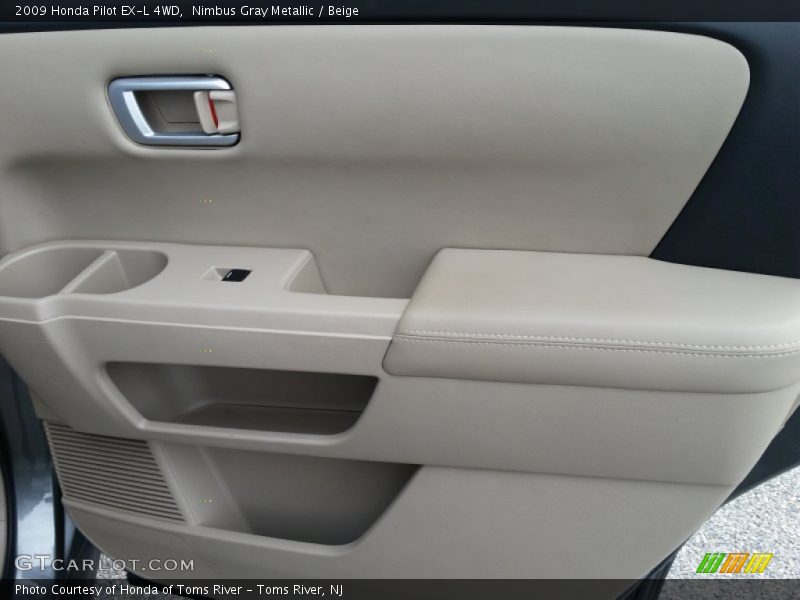 Nimbus Gray Metallic / Beige 2009 Honda Pilot EX-L 4WD