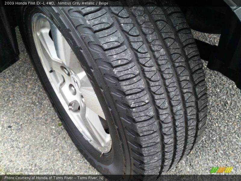 Nimbus Gray Metallic / Beige 2009 Honda Pilot EX-L 4WD