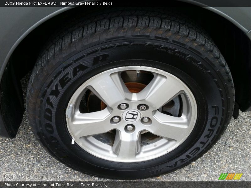 Nimbus Gray Metallic / Beige 2009 Honda Pilot EX-L 4WD