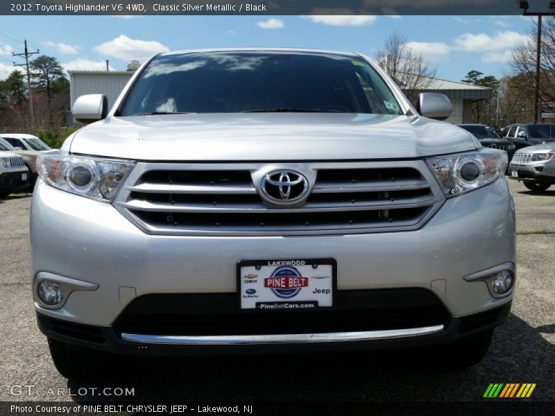 Classic Silver Metallic / Black 2012 Toyota Highlander V6 4WD