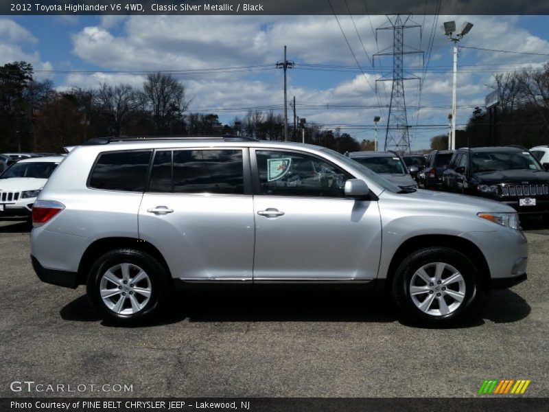 Classic Silver Metallic / Black 2012 Toyota Highlander V6 4WD