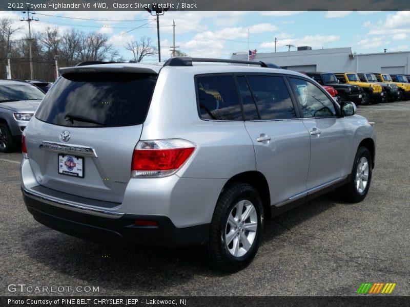 Classic Silver Metallic / Black 2012 Toyota Highlander V6 4WD