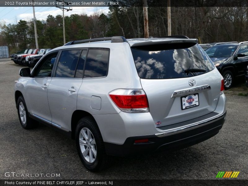 Classic Silver Metallic / Black 2012 Toyota Highlander V6 4WD