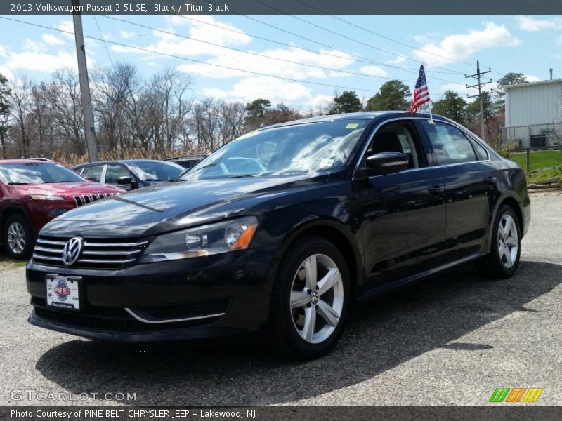 Black / Titan Black 2013 Volkswagen Passat 2.5L SE