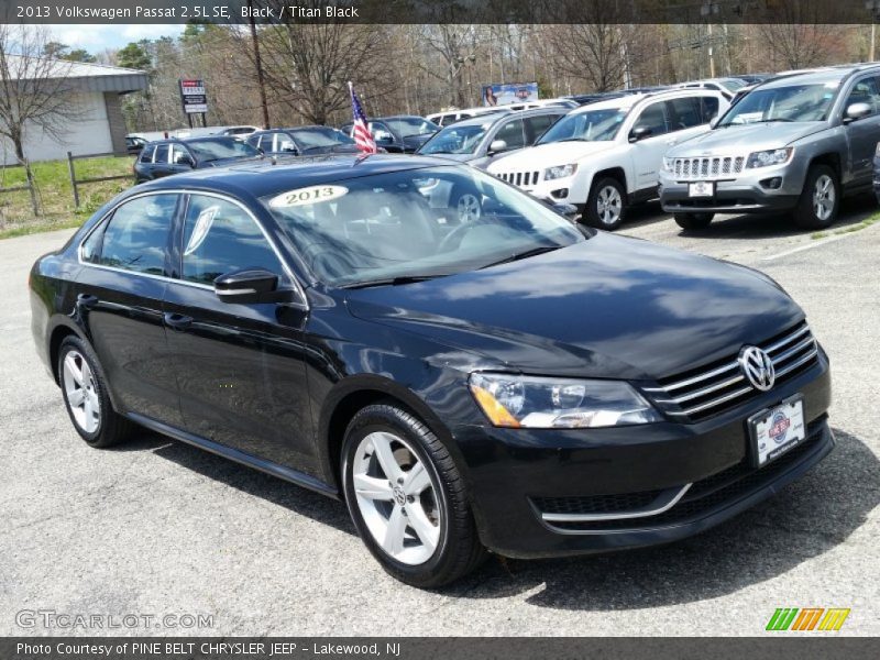 Black / Titan Black 2013 Volkswagen Passat 2.5L SE