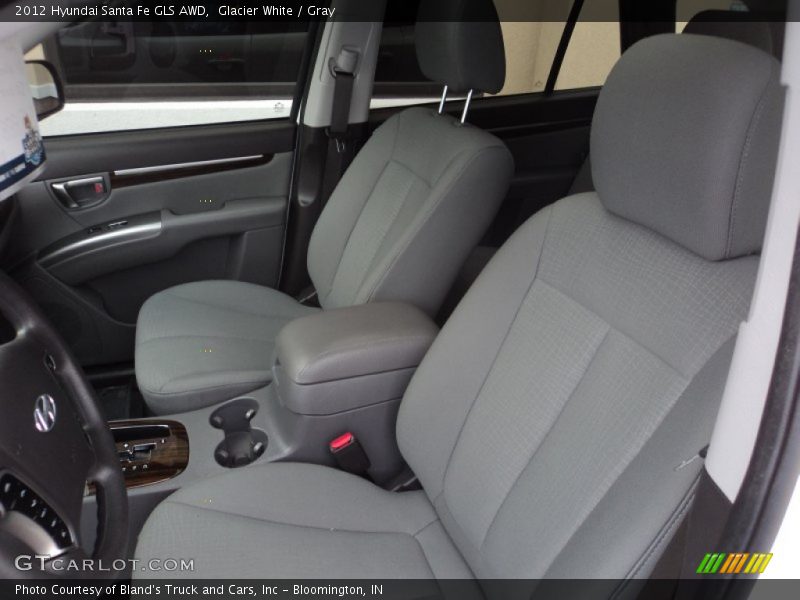 Glacier White / Gray 2012 Hyundai Santa Fe GLS AWD